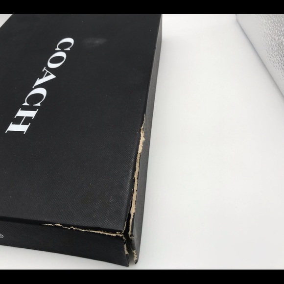 COACH BLACK SMOKE/ BLACK SIG. C LEATHER SNEAKERS STYLE G1909 SIZE 8.5B - Picture 7 of 7